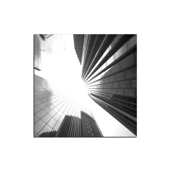 Obraz na plátně - Pohled na mrakodrap - čtverec